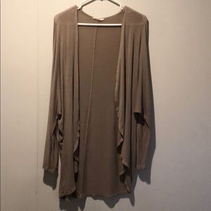 Painted Thread open cardigan. Soft brown. Size L